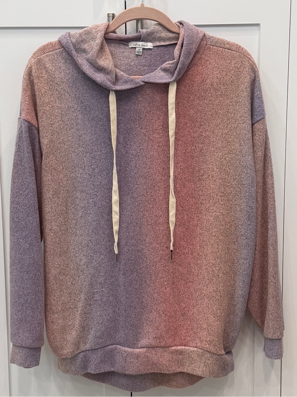 White Birch Ombre Sunset Pullover Hoodie Sz S